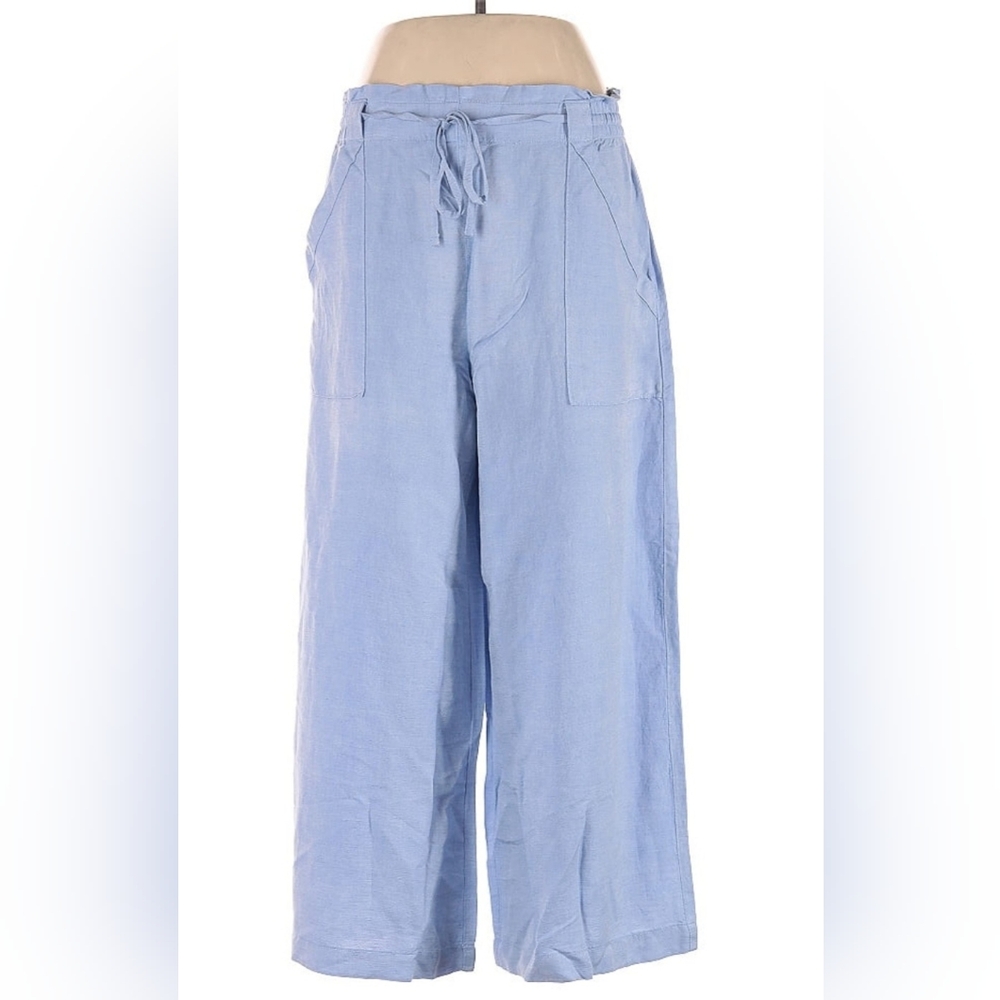 Light Blue Wide-Leg Pants